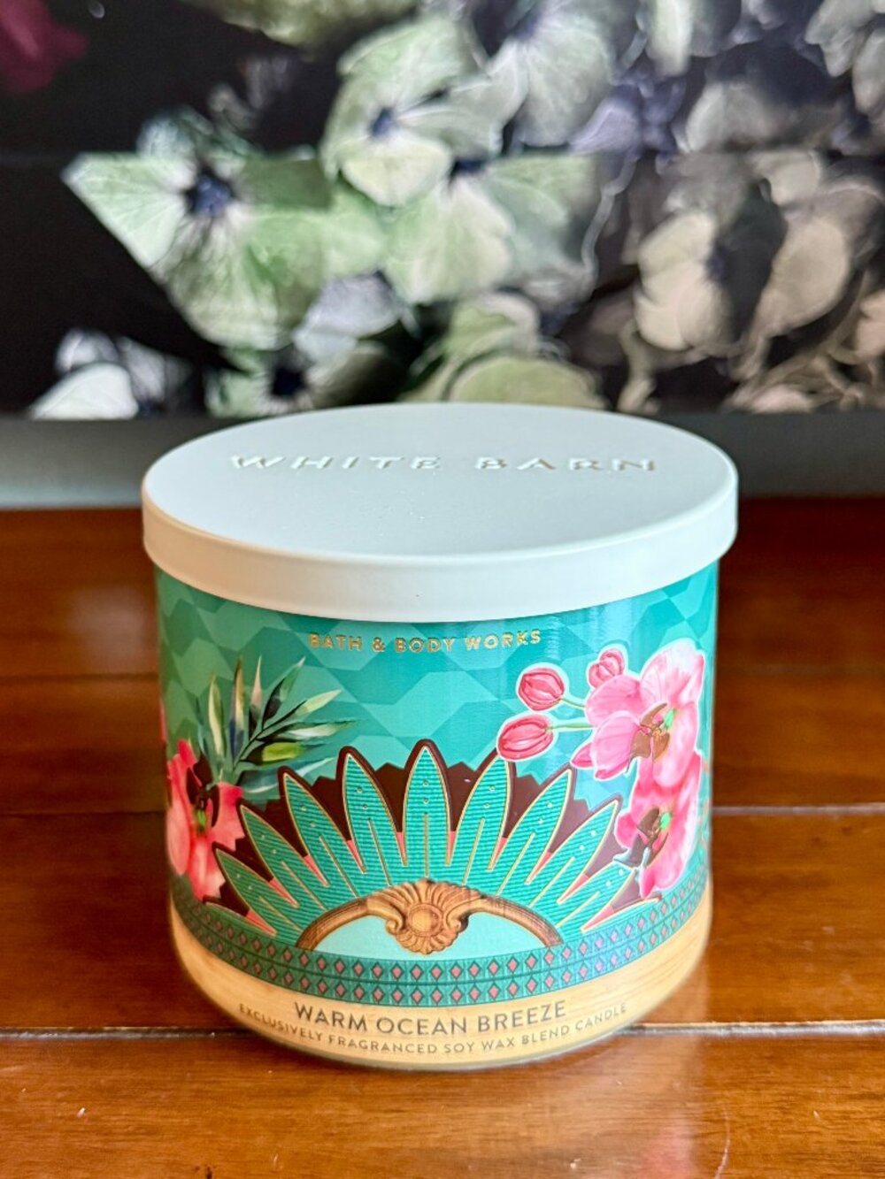 NEW WARM OCEAN BREEZE 3-Wick Candle Bath & Body Works